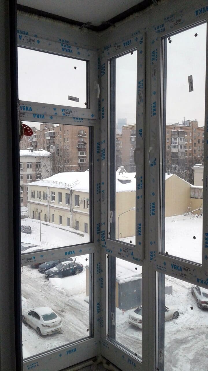 Французское остекление балкона